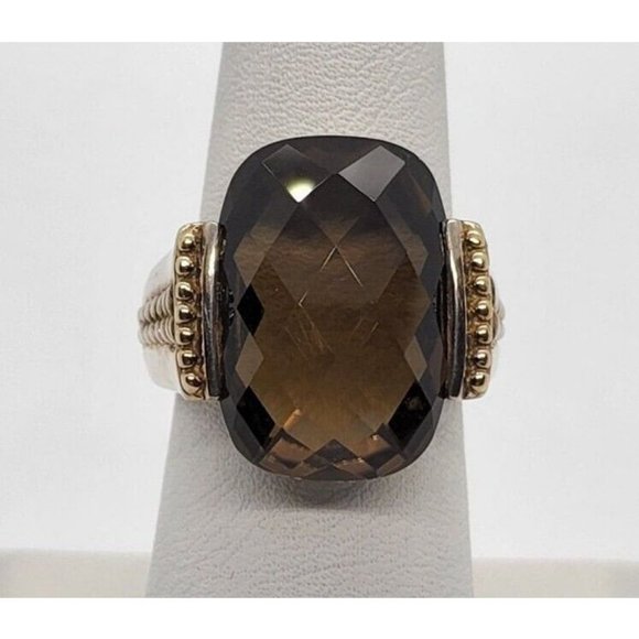 925 STERLING SILVER QUARTZ RING SIZE 7 - Picture 1 of 6